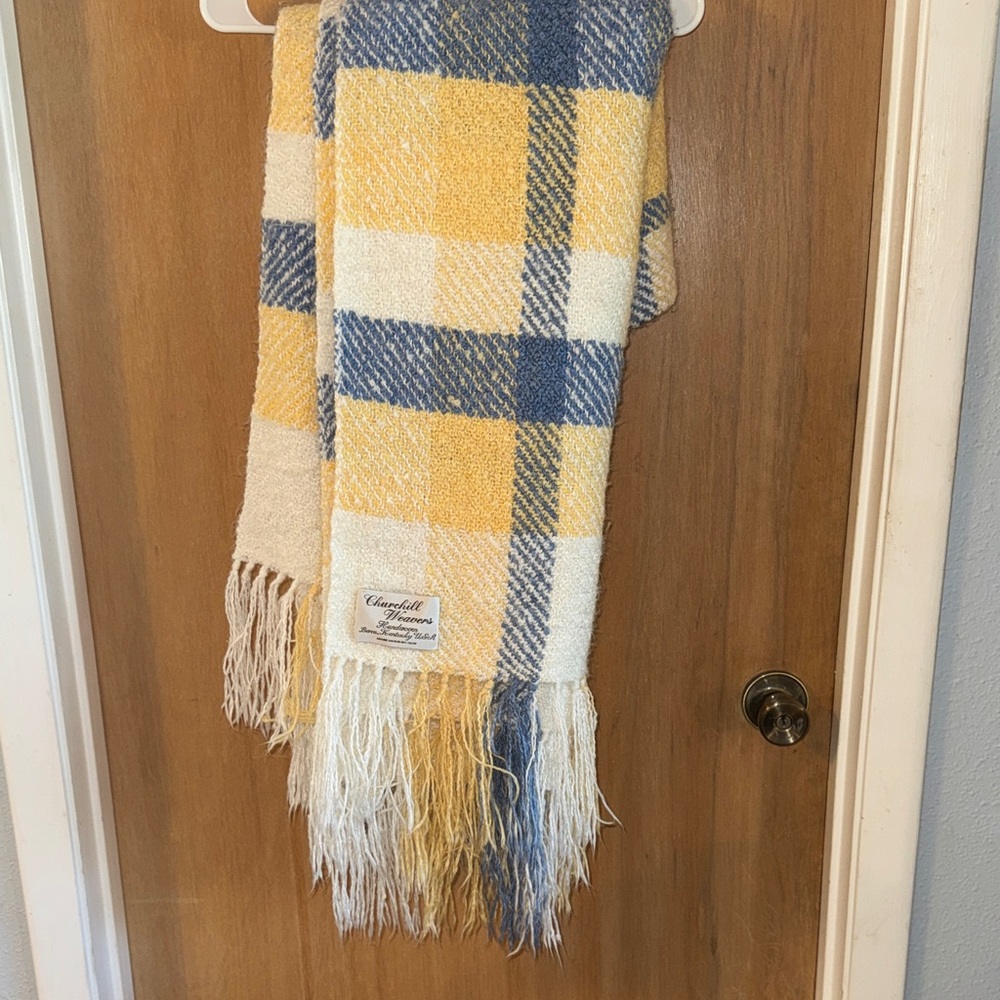 Vintage Churchill Weavers Handwoven Throw Blanket Berea Kentucky USA 72" x 50"